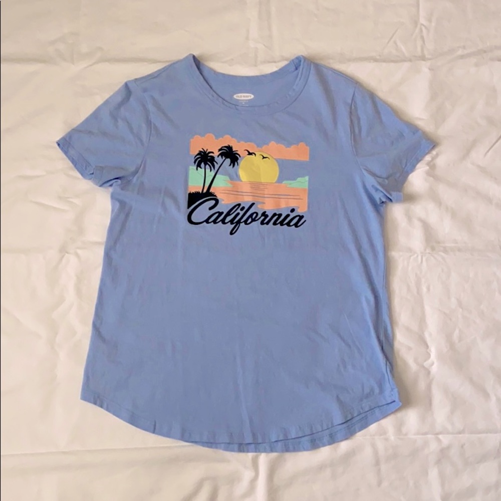 Light Blue Cali labeled T-Shirt